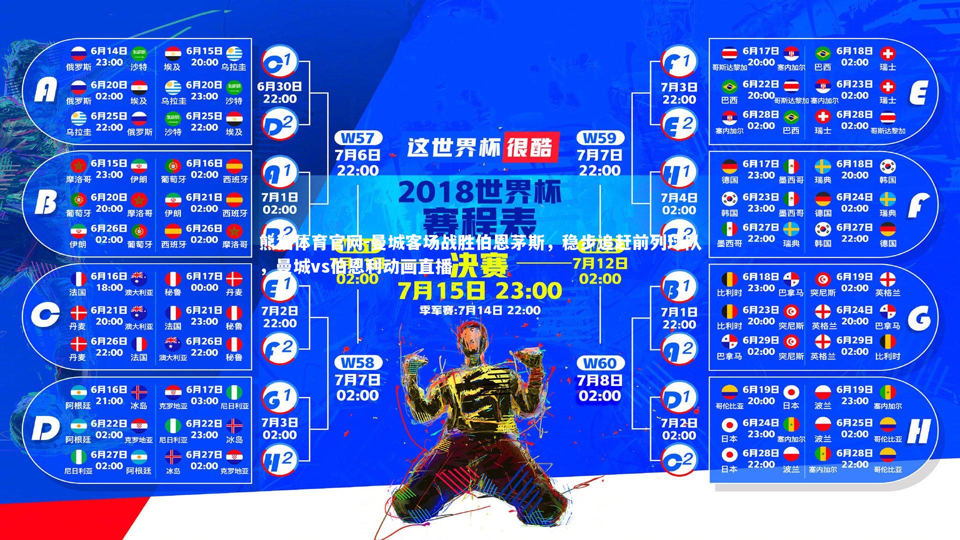 曼城客场战胜伯恩茅斯，稳步追赶前列球队，曼城vs伯恩利动画直播